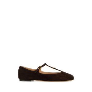 Chloe Women Dark Brown Suede Marcie Ballerinas